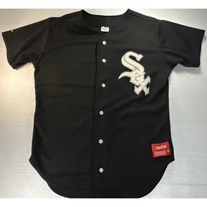 VTG 1980s Rawlings Chicago White Sox Jersey Mens 44 LARGE Red Tag RARE USA Made